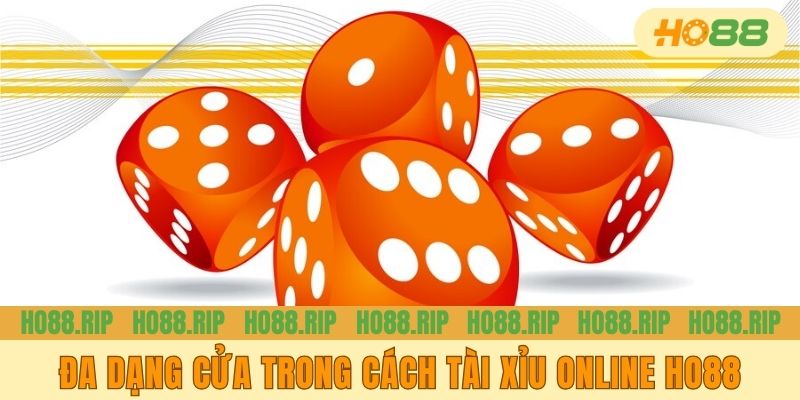 Đa dạng cửa trong cách tài xỉu online Ho88